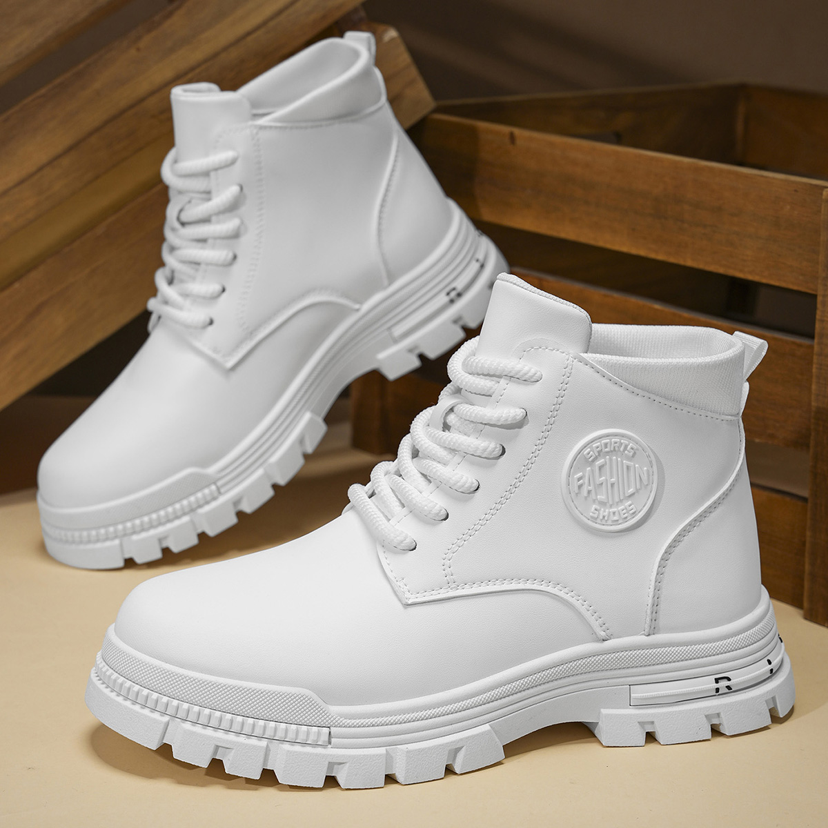 Men'S Fashion News - Męskie modne całoroczne białe buty motocyklowe
