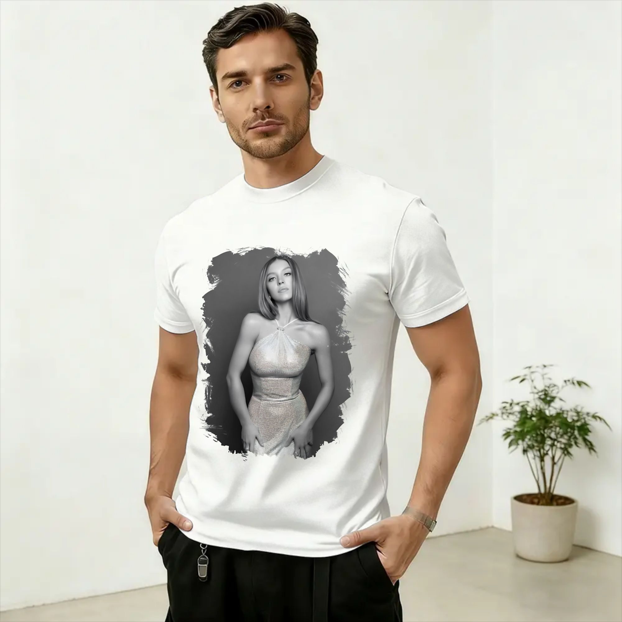 Men'S Fashion Sydney - Koszulka Streetwear Letnia Sydney Sweeney Modne