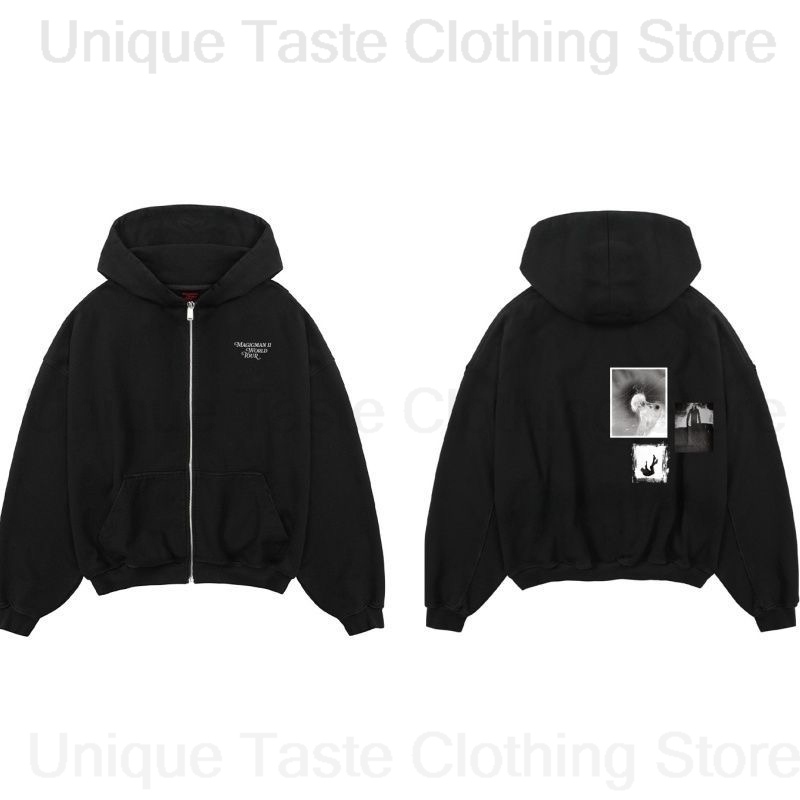 Mens Fashion Zip Up Hoodies - Bluza z kapturem Jackson Wang MAGICMAN