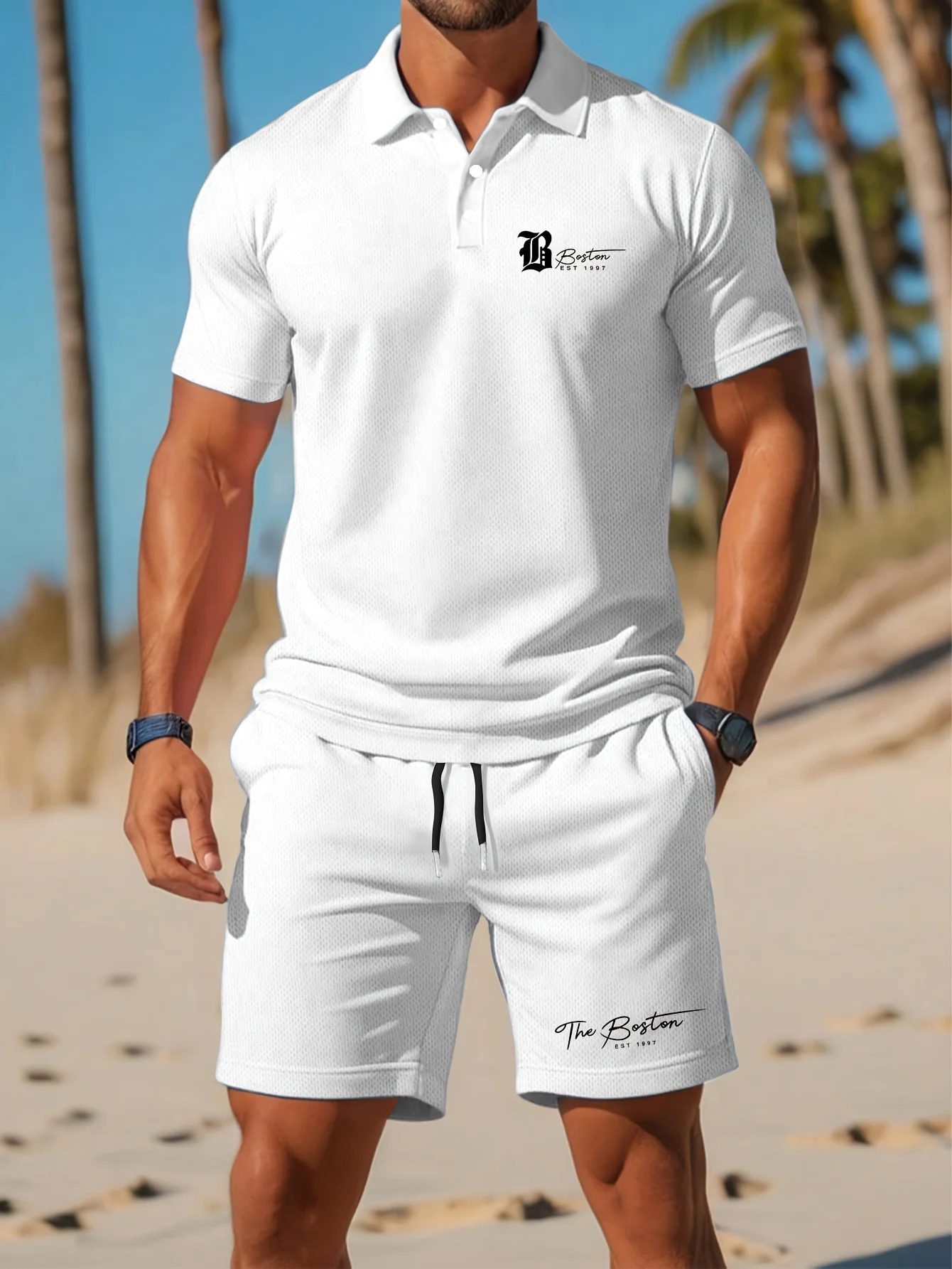 Men'S Fashion Videos - Letni zestaw męskich koszulek polo, casualowy,