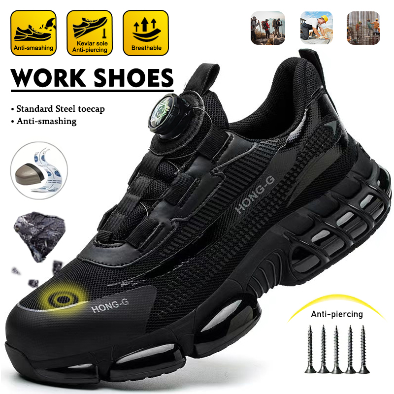 Mens Fashion Trainers - Modne buty górnicze z obrotowym paskiem,