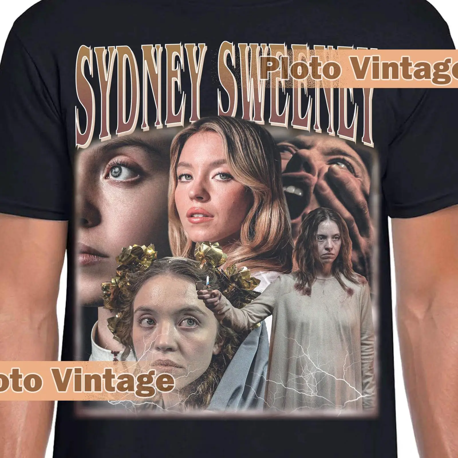 Men'S Fashion Sydney - Koszulka Vintage Sydney Sweeney Bootleg Retro