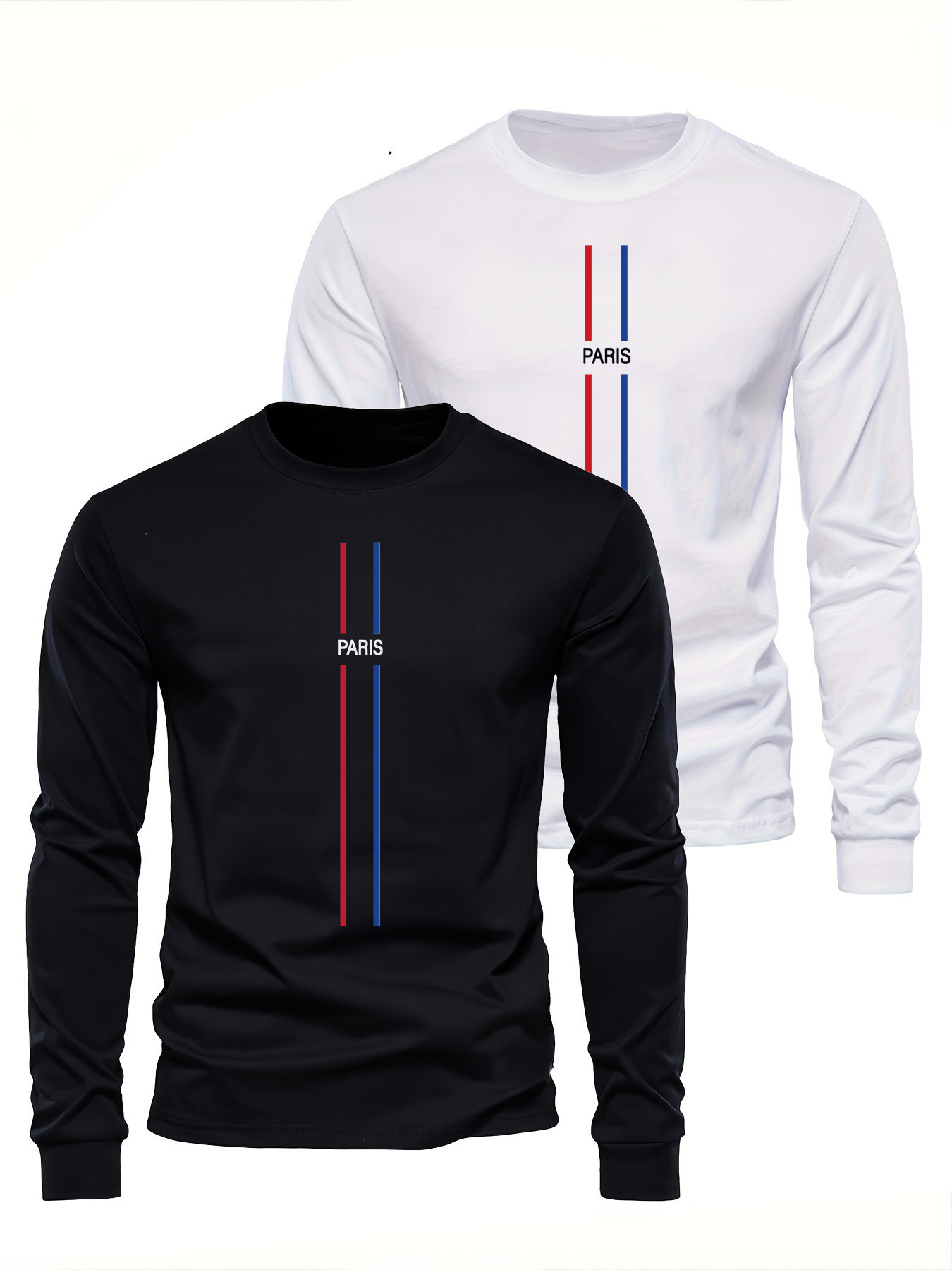 Men'S Fashion T Shirts - 100% bawełna, męska koszulka z długim