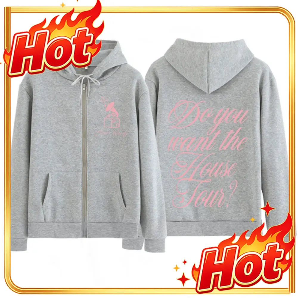 Mens Fashion Zip Up Hoodies - Bluza z kapturem i zamkiem, wzór