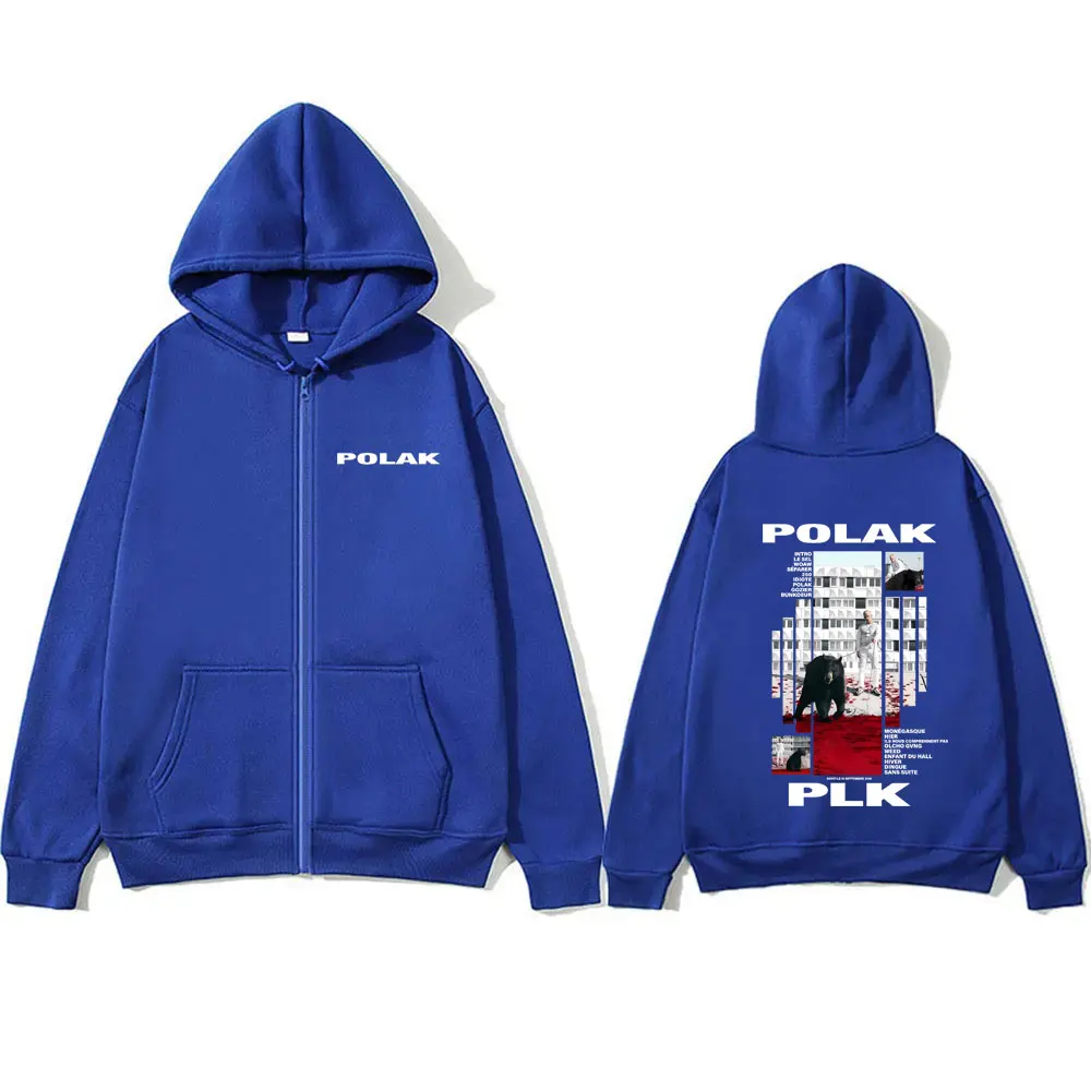 Bluza z kapturem i zamkiem bły – Mens Fashion Zip Up Hoodies recenzja i cena