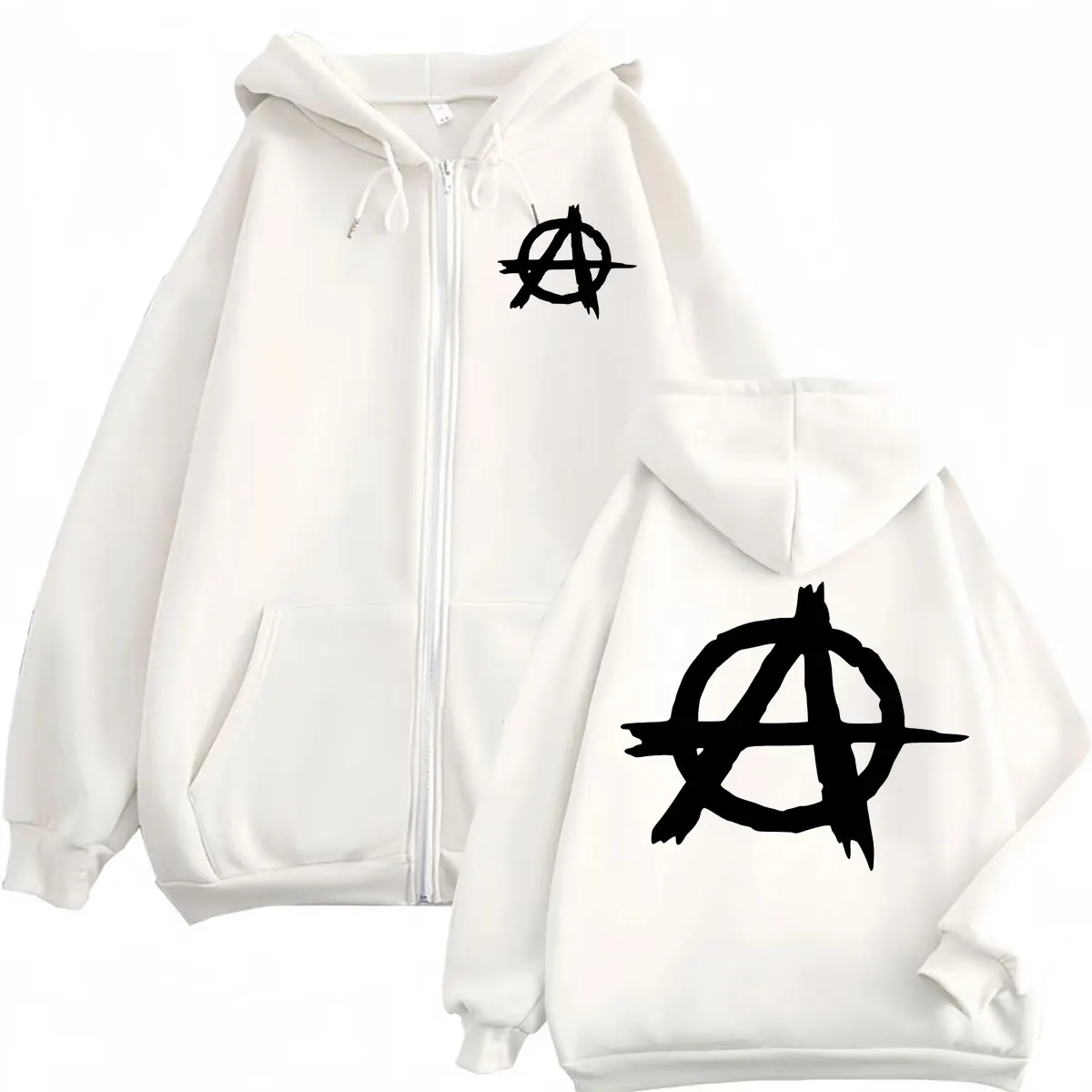 Bluzy z kapturem i zamkiem bły – Mens Fashion Zip Up Hoodies recenzja i cena