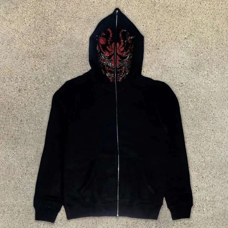Kobiety Mężczyźni Y2K Moda Blu – Mens Fashion Zip Up Hoodies recenzja i cena
