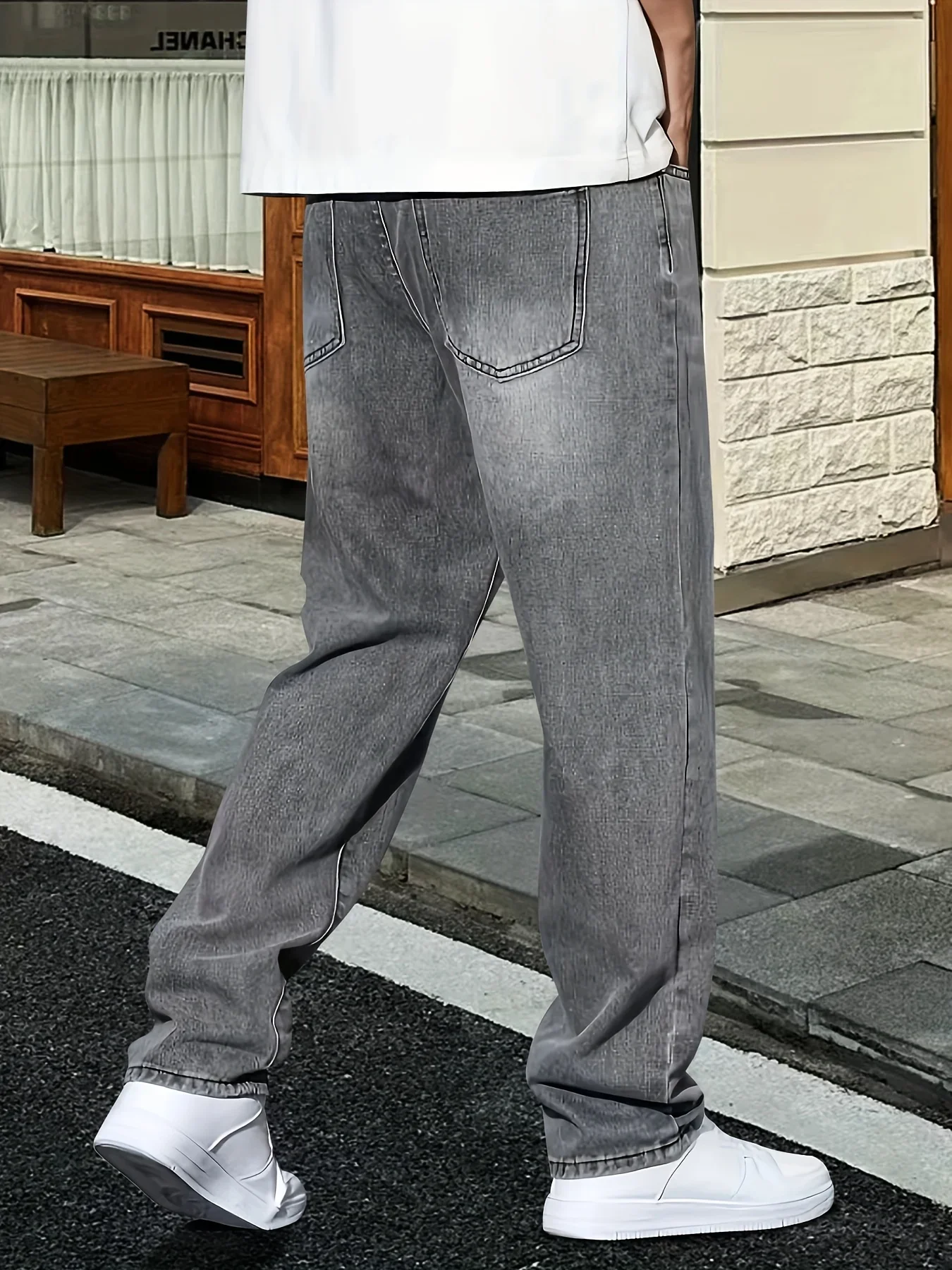 Męskie szare jeansy, odzież co – Men'S Fashion Grey Jeans recenzja i cena