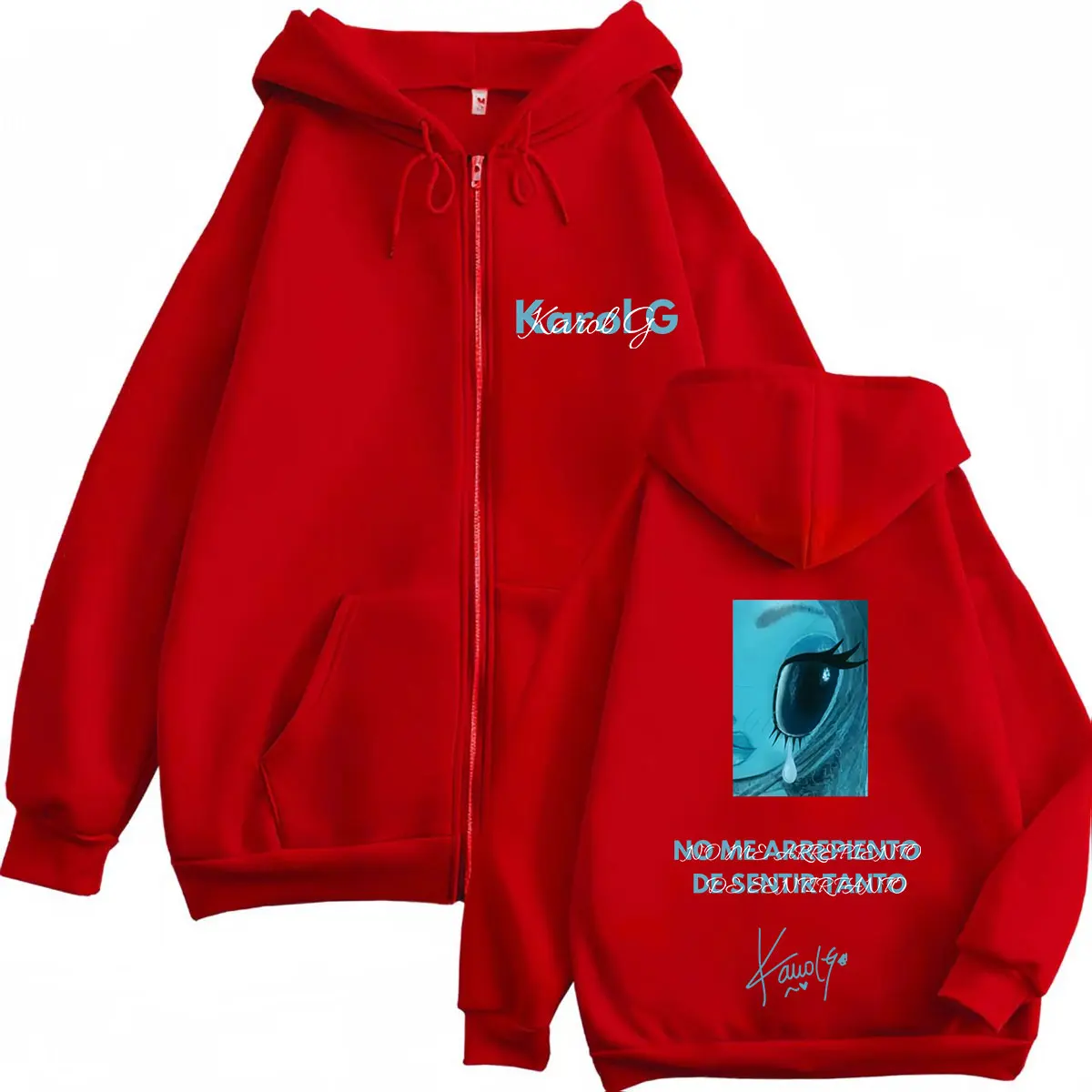 Karol G Album No Me Arrepiento – Mens Fashion Zip Up Hoodies recenzja i cena