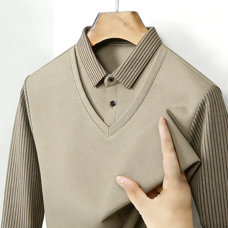 Męska koszula z imitacją dwóch – Mens Fashion Clothes recenzja i cena