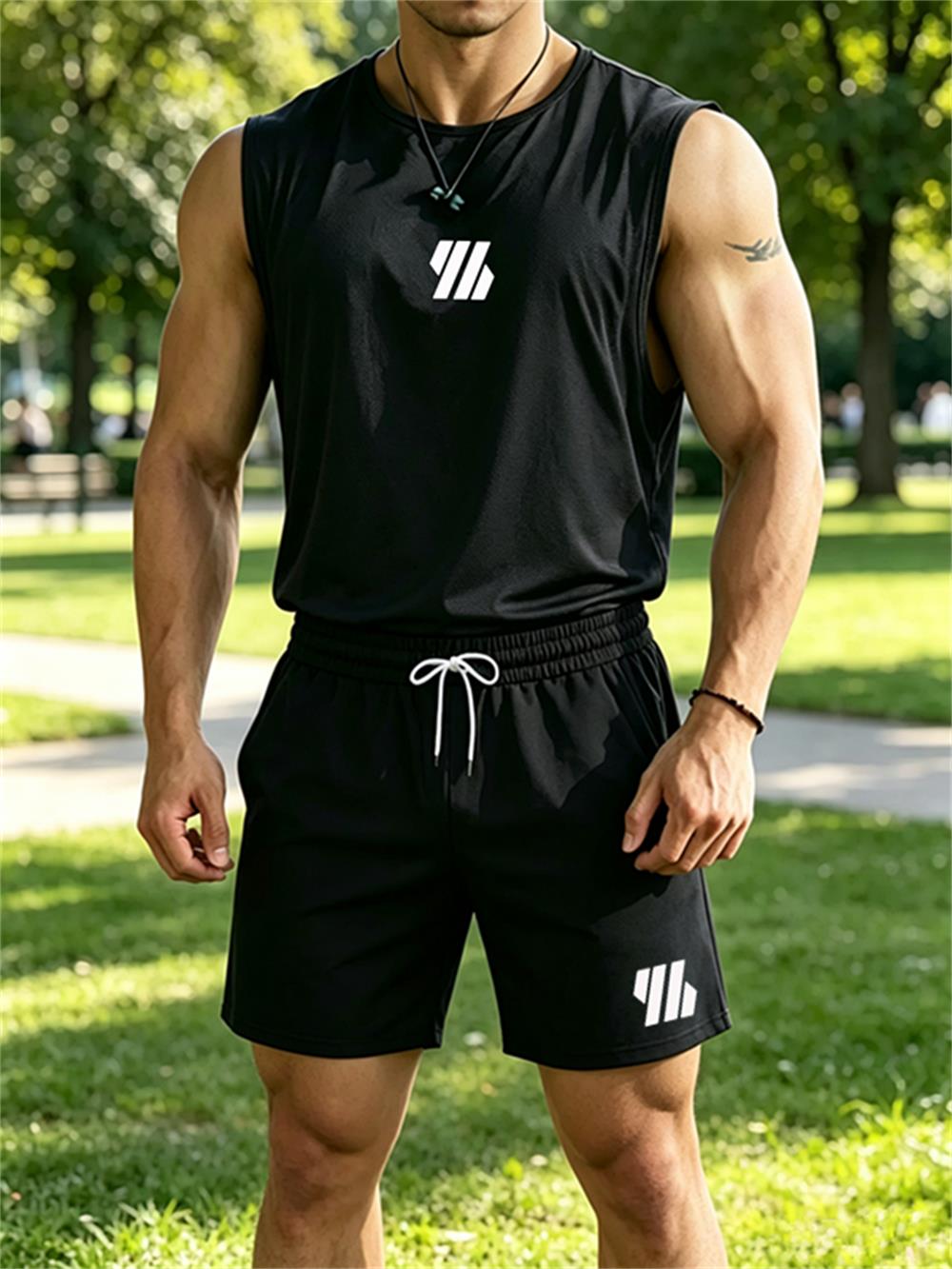 Nowy męski zestaw sportowy 202 – Mens Fashion Summer recenzja i cena