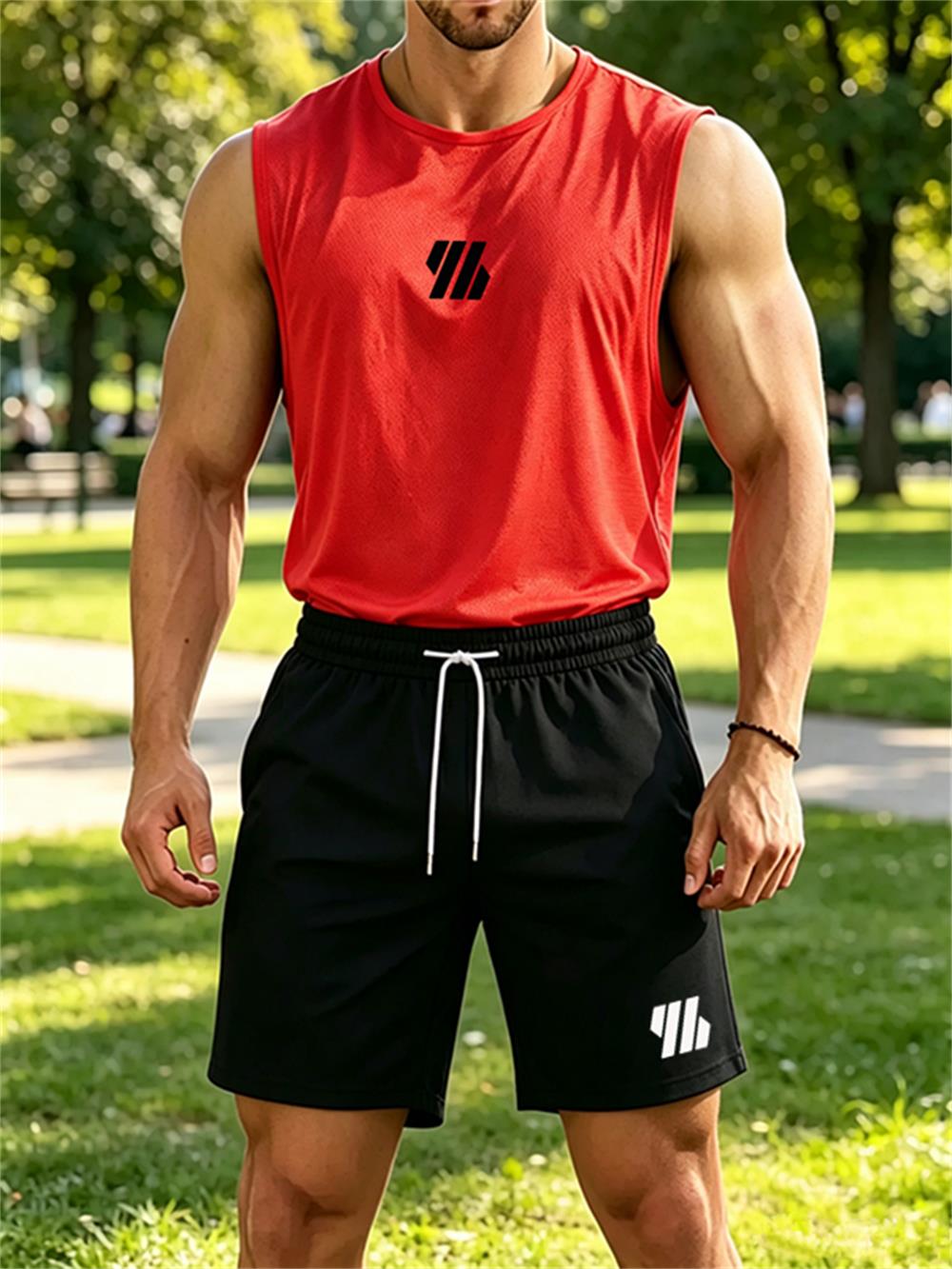 Nowy męski zestaw sportowy 202 – Mens Fashion Summer recenzja i cena