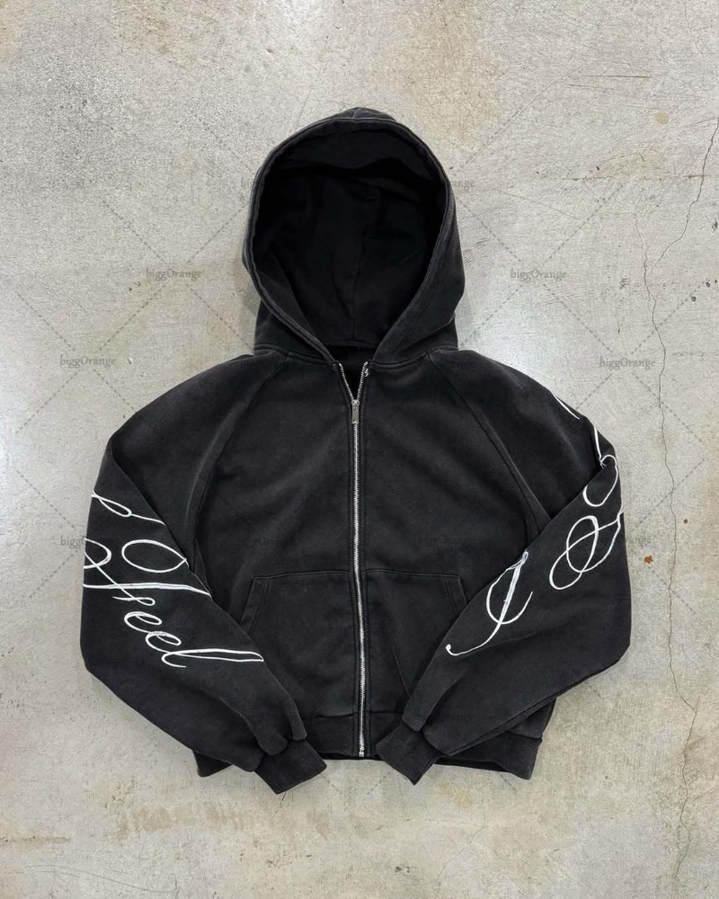 Bluza z kapturem Y2K Harajuku  – Mens Fashion Zip Up Hoodies recenzja i cena