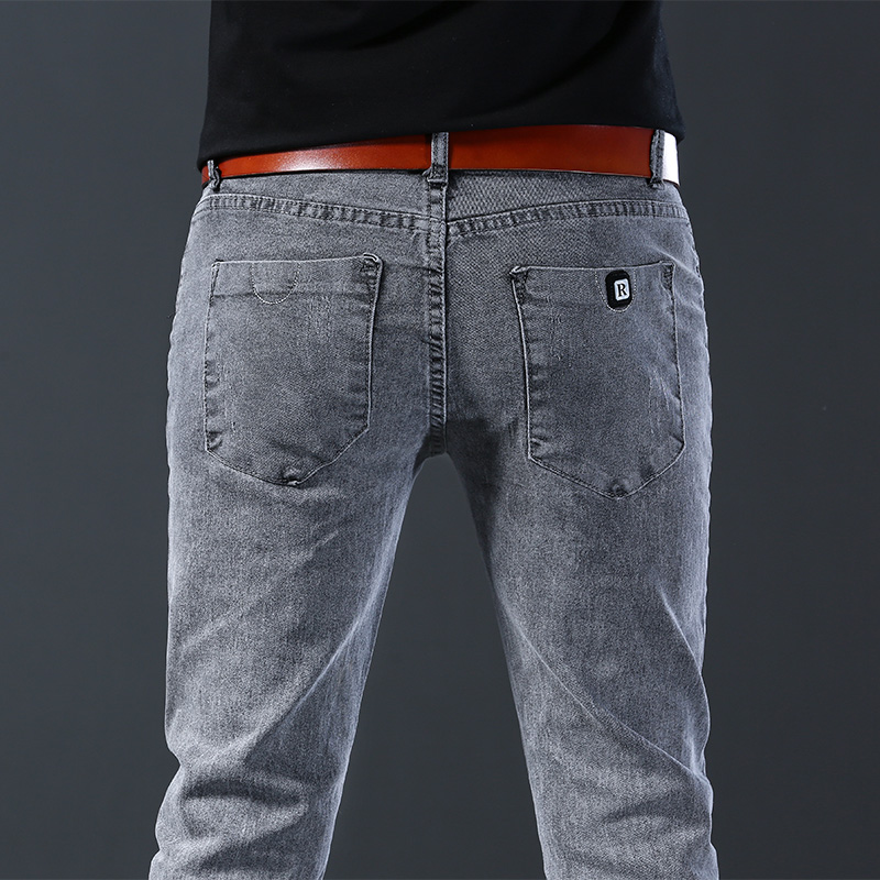 Męskie, dopasowane, elastyczne – Men'S Fashion Grey Jeans recenzja i cena