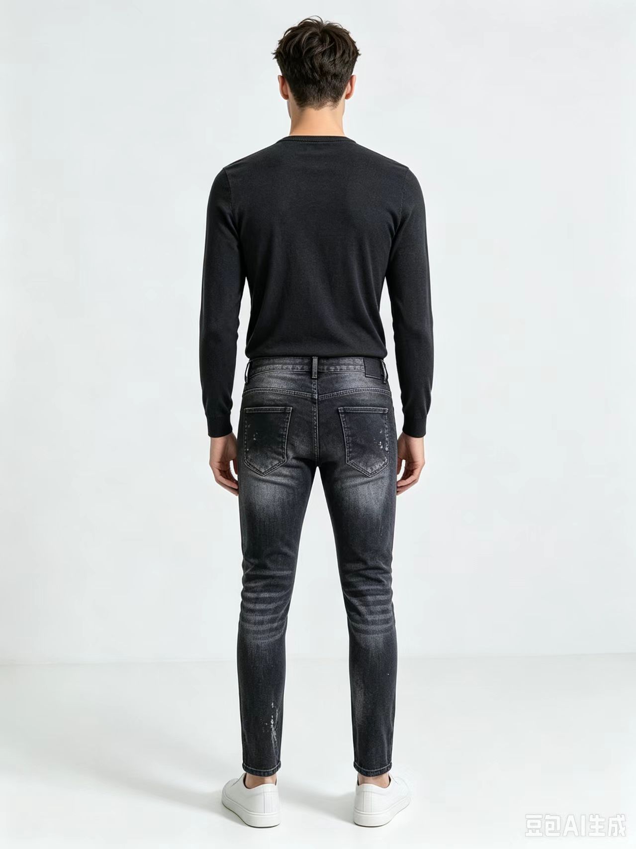 Męskie obcisłe dżinsy w stylu  – Men'S Fashion Grey Jeans recenzja i cena