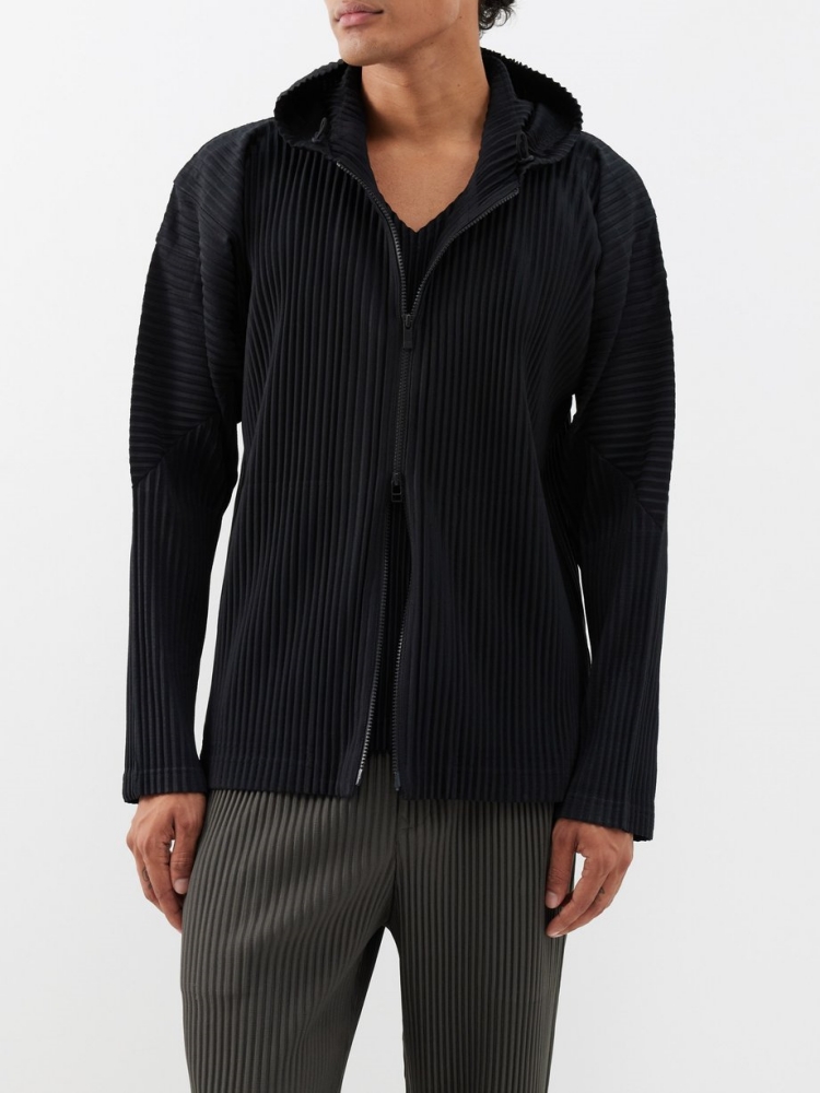 Męska plisowana bluza z kaptur – Mens Fashion Zip Up Hoodies recenzja i cena